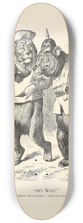Sir John Tenniel - Alls Well! 8.25 inch art skate deck
