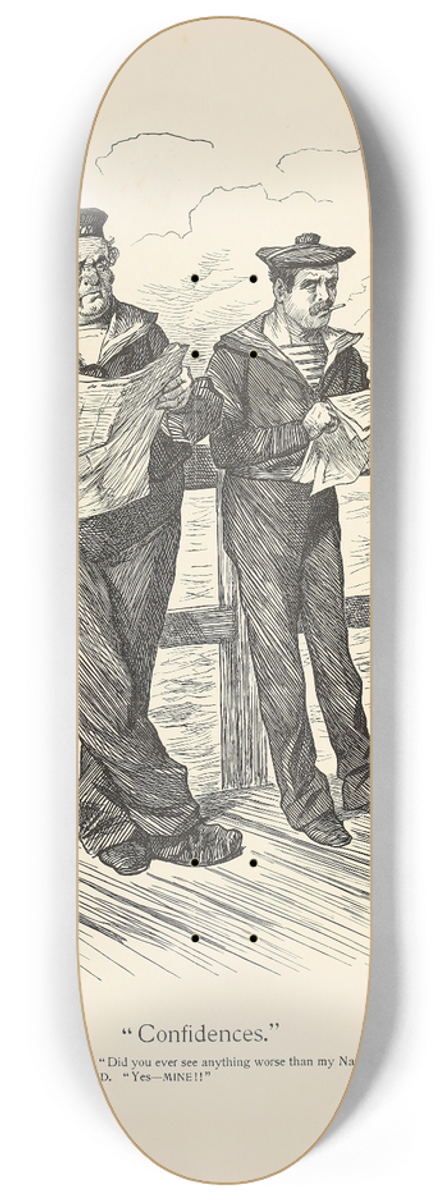 Sir John Tenniel - Confidences 8.25 inch art skate deck