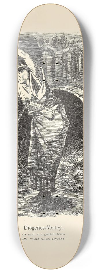 Sir John Tenniel - Diogenes-Morley 8.25 inch art skate deck