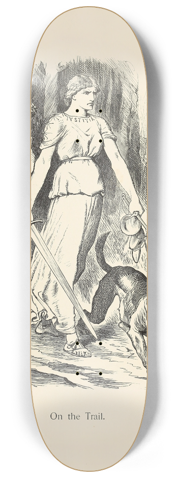 Sir John Tenniel - On the Trail 8.25 inch art skate deck