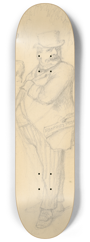 Sir John Tenniel - Stephen Grover Cleveland 8.25 inch art skate deck