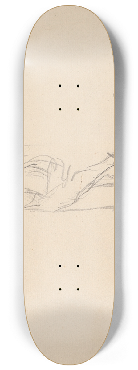 Sir Joshua Reynolds - Figure Leaning 8.25 inch art skate deck