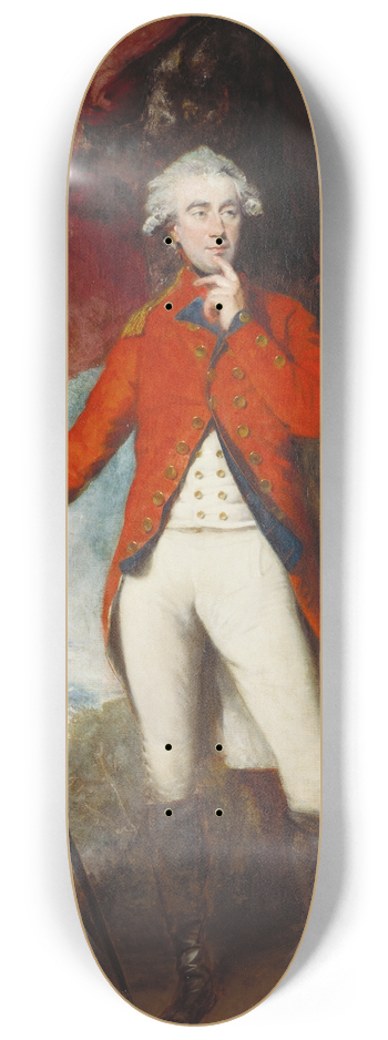 Sir Joshua Reynolds - Francis Rawdon-Hastings (1754-1826), Second Earl of Moira and First Marquess of Hastings 8.25 inch art skate deck