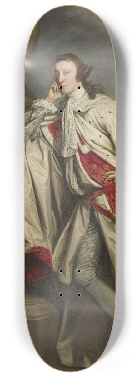 Sir Joshua Reynolds - James, 7th Earl of Lauderdale 8.25 inch art skate deck