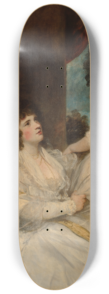 Sir Joshua Reynolds - Portrait of Jane, Countess of Harrington, with her Sons, the Viscount Petersham and the Honorable LincolnStanhope 8.25 inch art skate deck