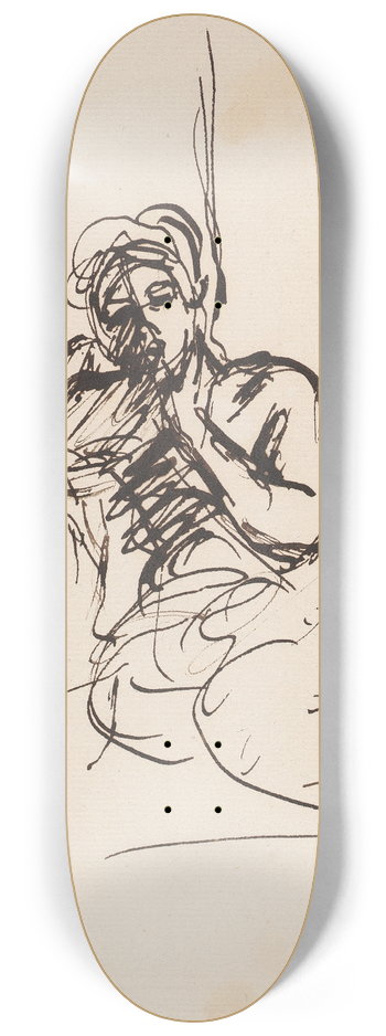 Sir Joshua Reynolds - Seated Figure 8.25 inch art skate deck