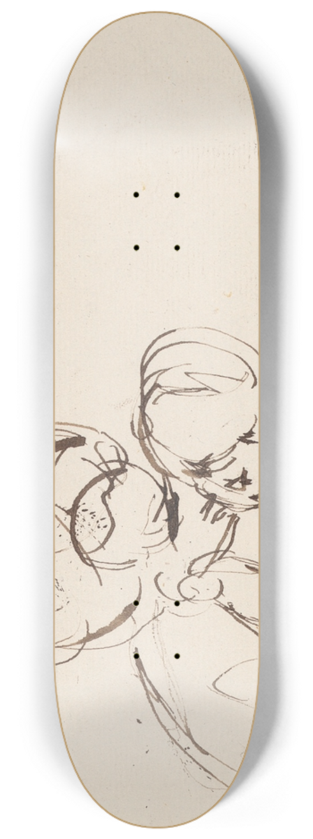 Sir Joshua Reynolds - Woman and Child 8.25 inch art skate deck