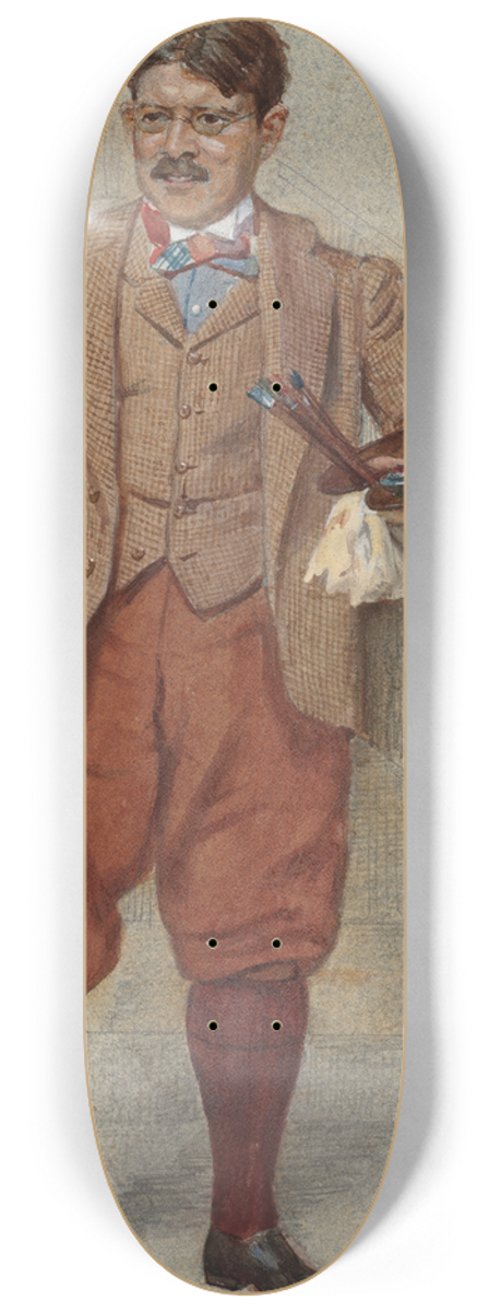 Sir Leslie Mathew Ward - Edwin Austin Abbey 8.25 inch art skate deck