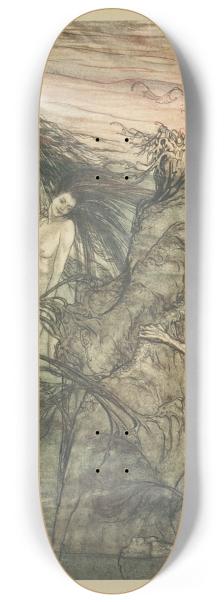 Arthur Rackham - Mock away! Mock! The Niblung makes for your toy! 8.25 inch art skate deck