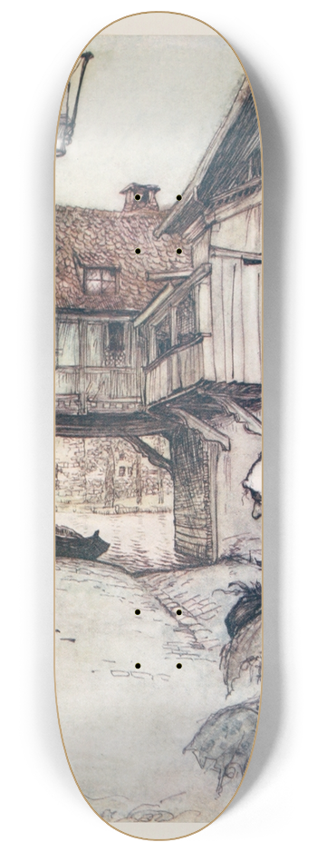 Arthur Rackham - Once there was a poor old woman who lived in a village 8.25 inch art skate deck