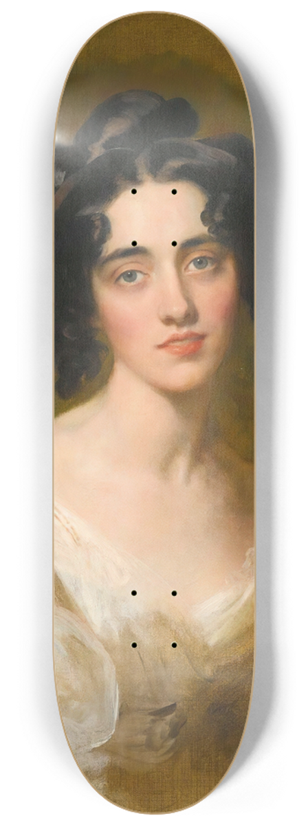 Sir Thomas Lawrence - Portrait Of Lady Georgina North 8.25 inch art skate deck