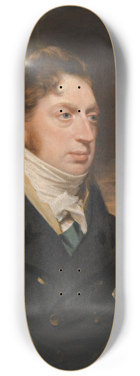 Sir William Beechey - Portrait of Charles Brudenell-Bruce, 1st Marquess of Ailesbury (1773-1856) 8.25 inch art skate deck