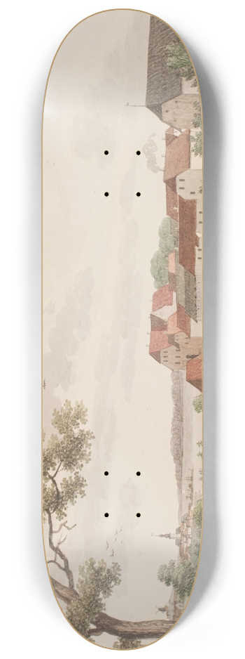 Sren L. Lange - Bygholm ved Horsens 8.25 inch art skate deck