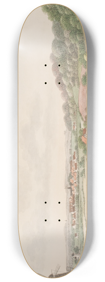 Sren L. Lange - Christiansfeld, fra den stlige side 8.25 inch art skate deck