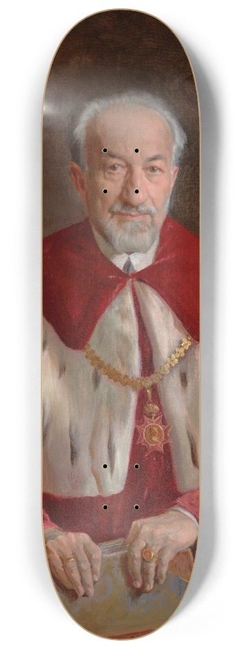 Stanisaw Batowski-Kaczor - Portrait of Prof. Adolf Beck 8.25 inch art skate deck