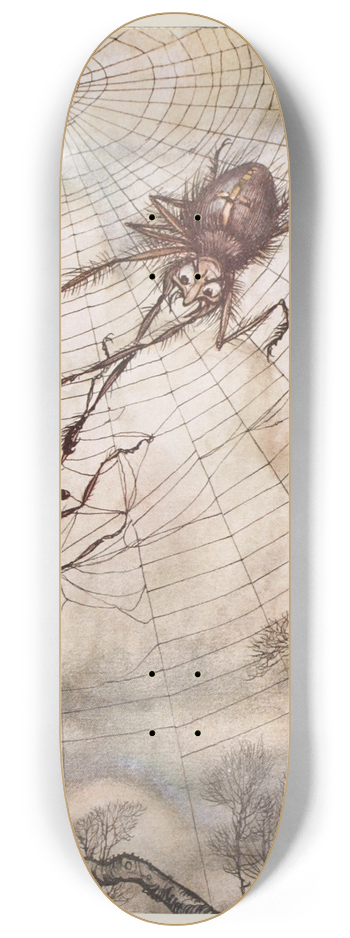 Arthur Rackham - The Gnat and the Lion 8.25 inch art skate deck