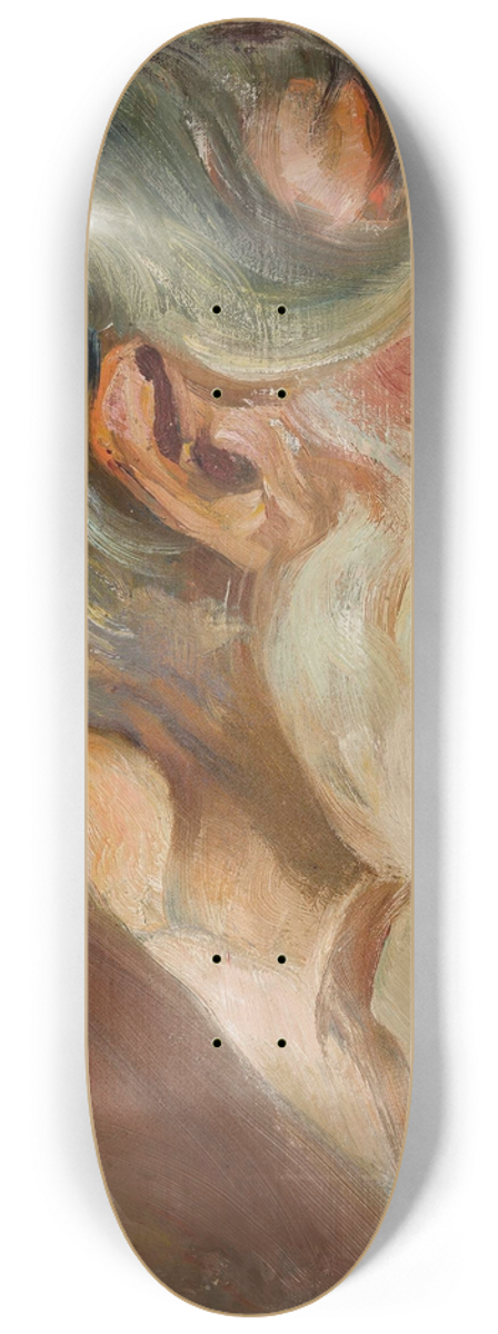 Stanisaw Dbicki - Old man with grey beard 8.25 inch art skate deck