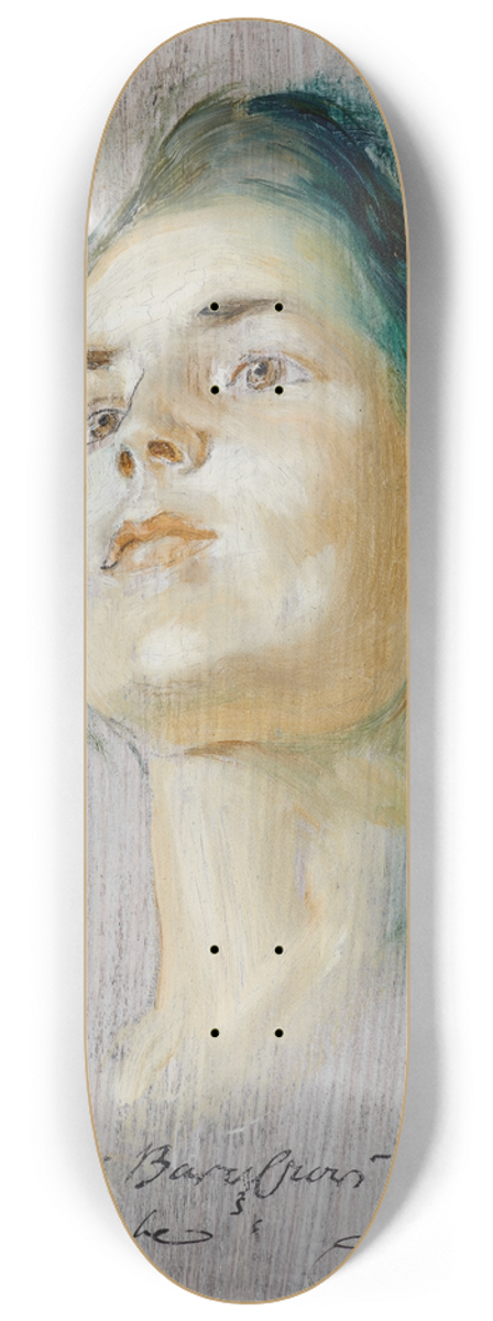 Stanisaw Dbicki - Portrait Study of the Fiance 8.25 inch art skate deck