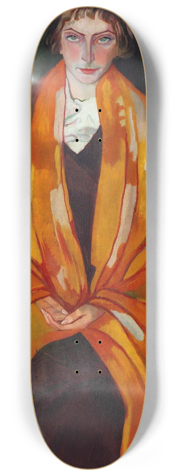 Stanisaw Ignacy Witkiewicz - Portrait of Eugenia Dunin-Borkowska 8.25 inch art skate deck