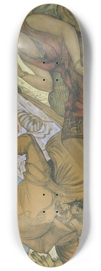 Stanisaw Ignacy Witkiewicz - Womans duplicity  Self-portrait with a portrait of Maryla Grossmanowa 8.25 inch art skate deck