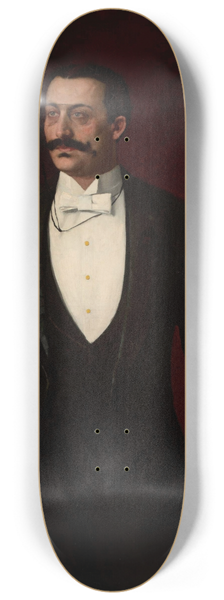 Stanisaw Lentz - Portrait of Aleksander Rajchman 8.25 inch art skate deck