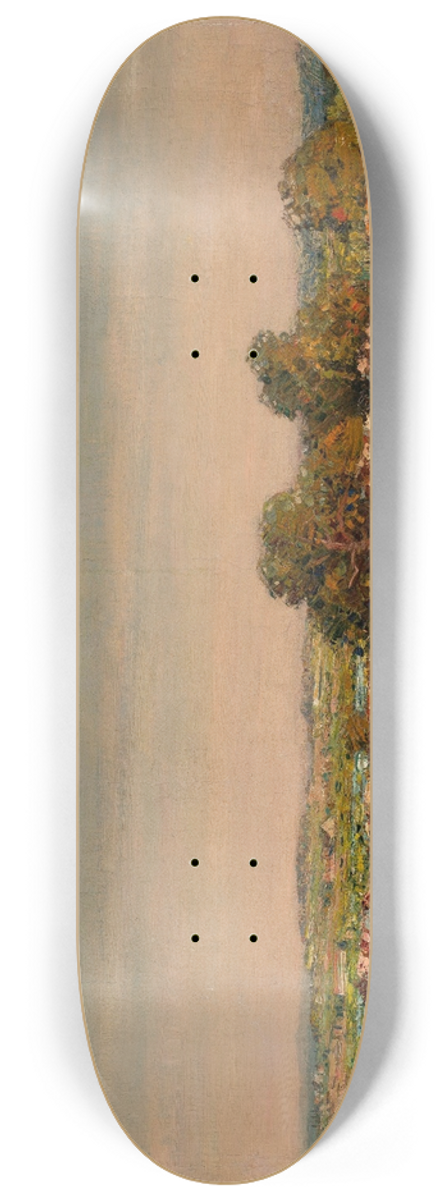 Stanisaw Lolek - Landscape with cows 8.25 inch art skate deck