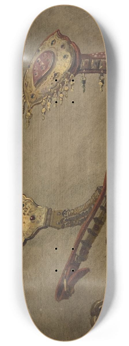 Stanisaw von Chlebowski - Study of a Turkish Bit 8.25 inch art skate deck