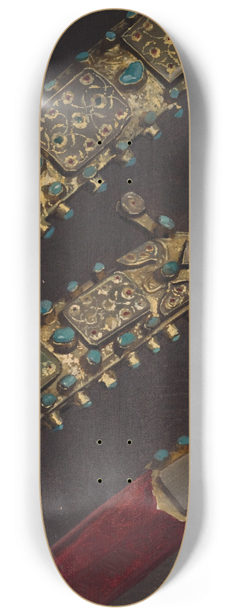 Stanisaw von Chlebowski - Study of a Turkish Sabre from the 17th C. 8.25 inch art skate deck