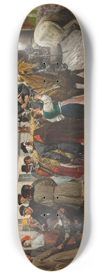 Stanisaw Witkiewicz - Wounded insurgent 8.25 inch art skate deck