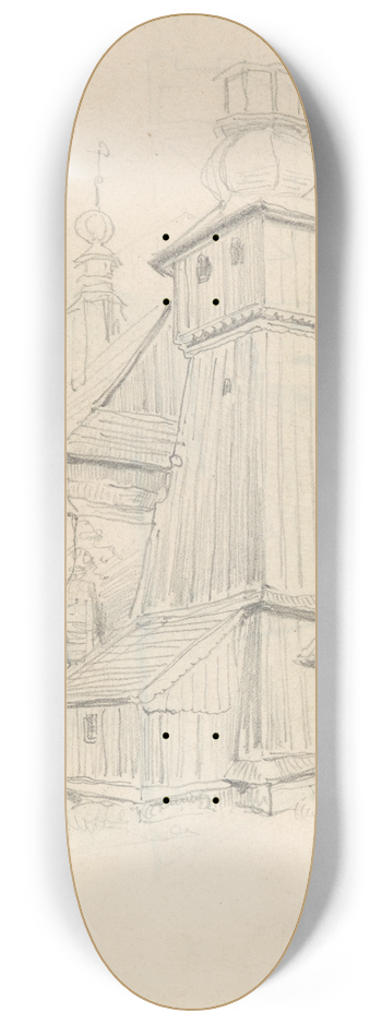 Stanisaw Wyspiaski - Koci w Mystkowie 8.25 inch art skate deck