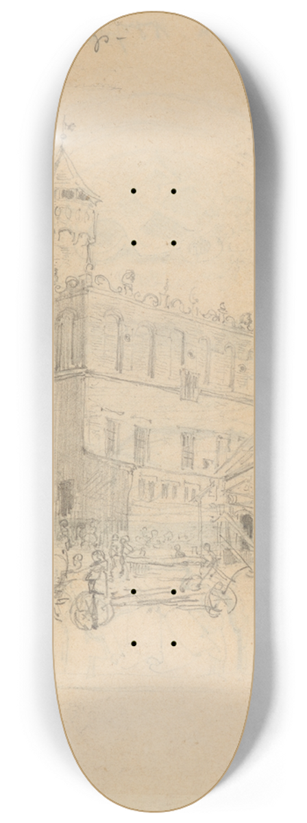 Stanisaw Wyspiaski - Town hall in Tarnw 8.25 inch art skate deck