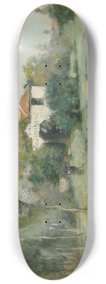 Stanislas Lpine - La Maison Blanche, Bois de Meudon 8.25 inch art skate deck