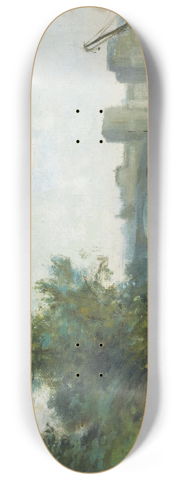 Stanislas Lpine - La Seine au pont de Neuilly 8.25 inch art skate deck