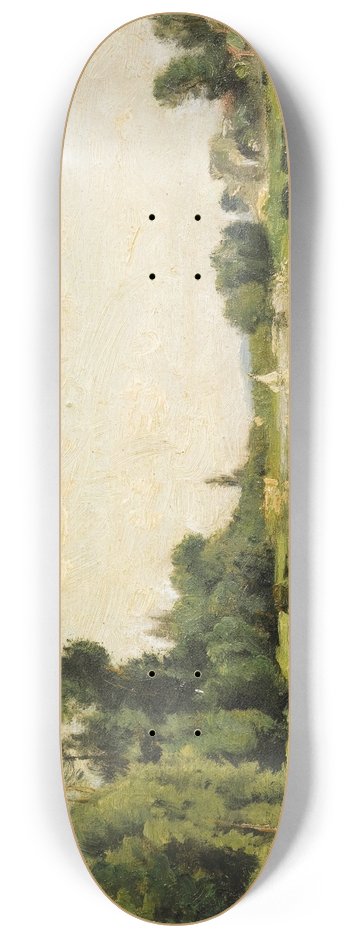 Stanislas Lpine - The MarneBetween CrteilAnd Saint-Maur, The Fisherman 8.25 inch art skate deck