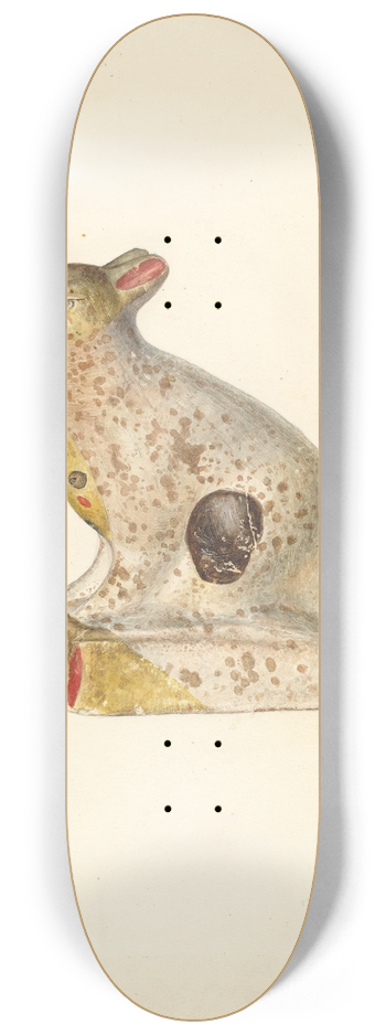 Stanley Mazur - Chalkware Rabbit 8.25 inch art skate deck