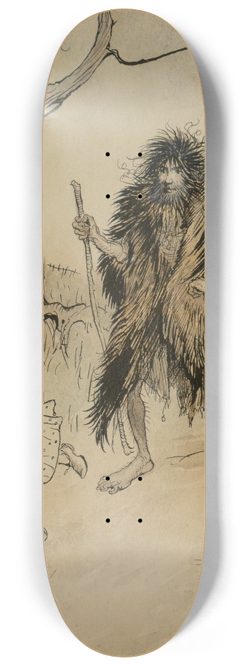 Arthur Rackham - Whoever Saw Him Run Away 8.25 inch art skate deck