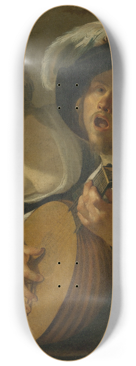 Studio of Dirck van Baburen - A Duet 8.25 inch art skate deck