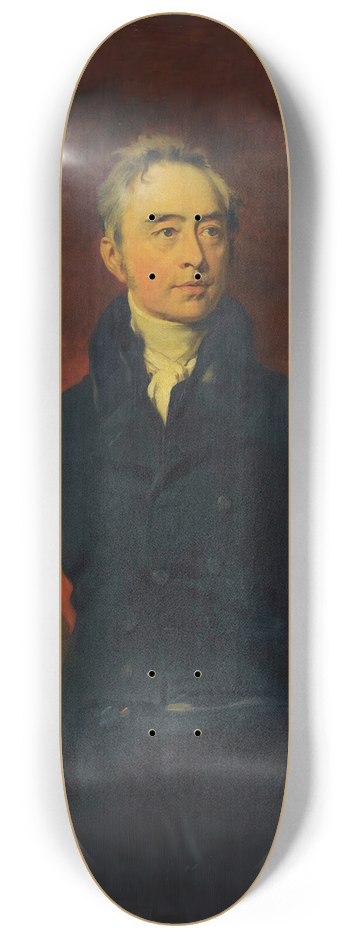Studio of Sir Thomas Lawrence - Portrait Of Sir Thomas Le Breton (1763-1838), Bailli And President Of The States Of Jersey 8.25 inch art skate deck