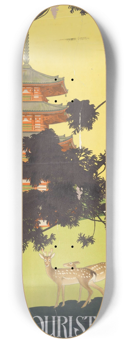 Sugiura Hisui - Japan Tourist Bureau [Five-Story Pagoda] 8.25 inch art skate deck