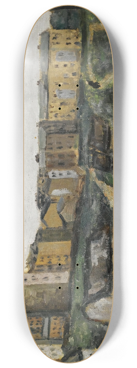 Arthur Segal - Village View 8.25 inch art skate deck