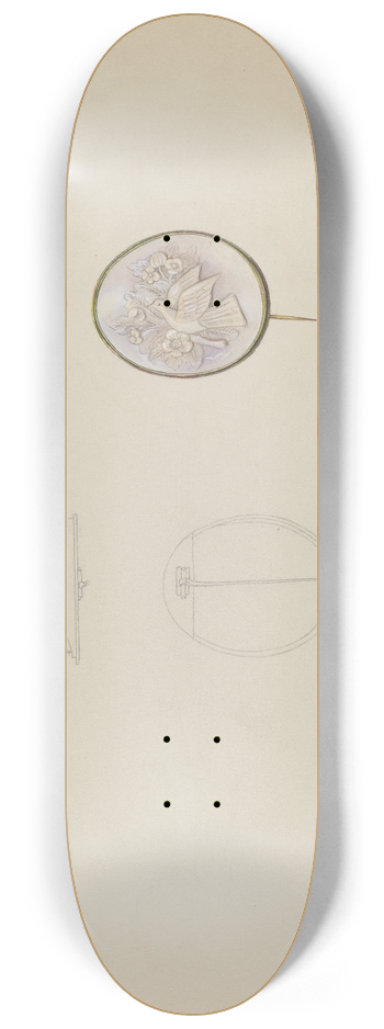 Sylvia De Zon - Brooch 8.25 inch art skate deck