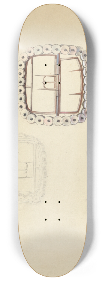 Sylvia De Zon - Shoe Buckle 8.25 inch art skate deck