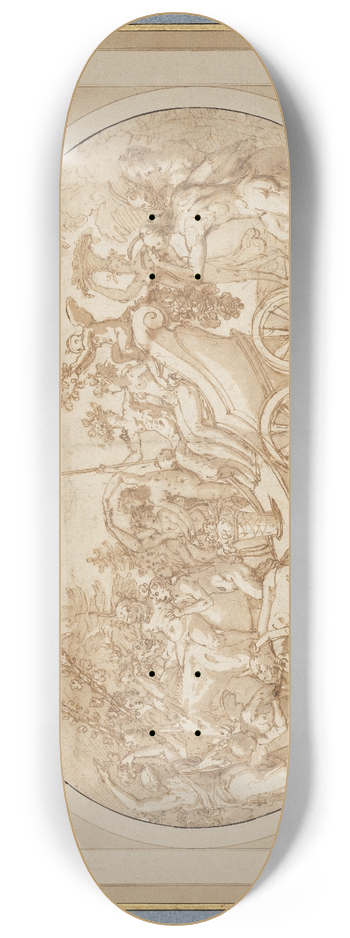 Taddeo Zuccari - Triumph des Bacchus und der Ariadne 8.25 inch art skate deck
