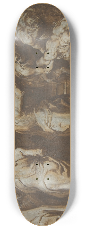 Taddeo Zuccaro - Saint Paul Restoring Eutychus to Life 8.25 inch art skate deck