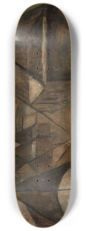 Tadeusz Makowski - Breton landscape with a well 8.25 inch art skate deck