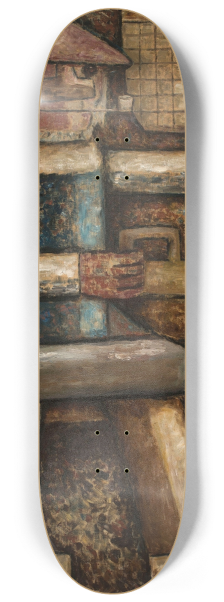 Tadeusz Makowski - Fisherman 8.25 inch art skate deck