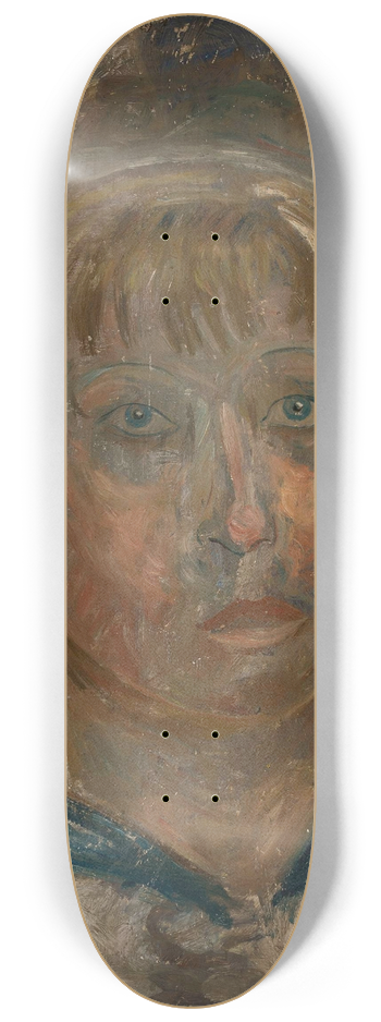 Tadeusz Makowski - Head of a girl with a fringe 8.25 inch art skate deck