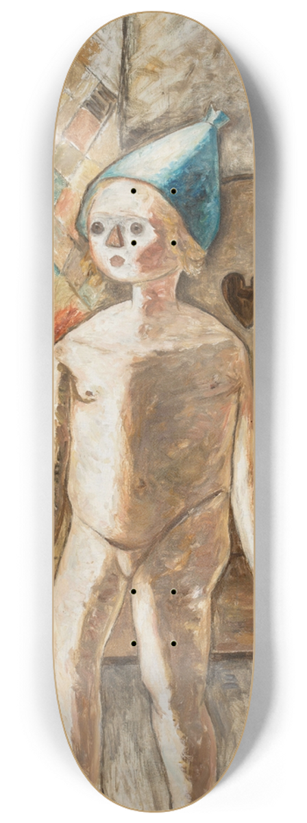 Tadeusz Makowski - Nude little girl in a blue cap 8.25 inch art skate deck