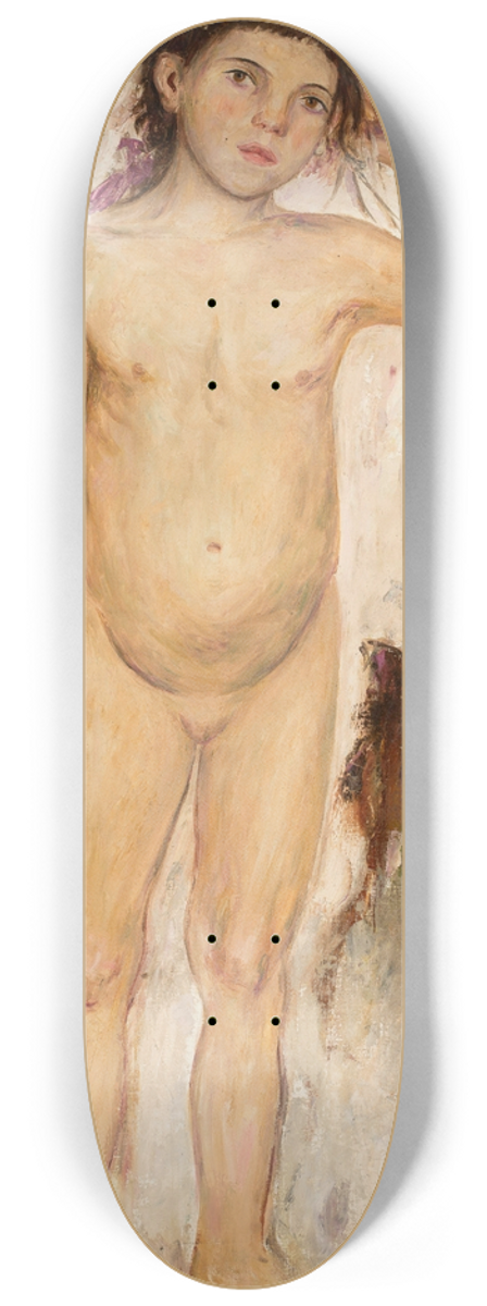 Tadeusz Makowski - Nude little girl with a raised hand 8.25 inch art skate deck