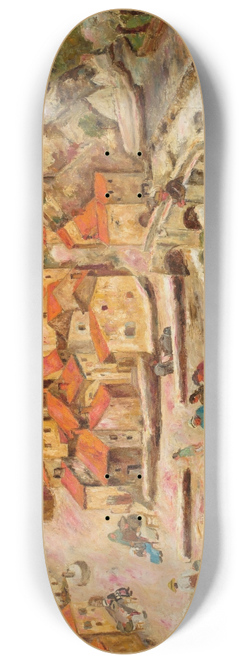 Tadeusz Makowski - View from the bridge in Espaly 8.25 inch art skate deck